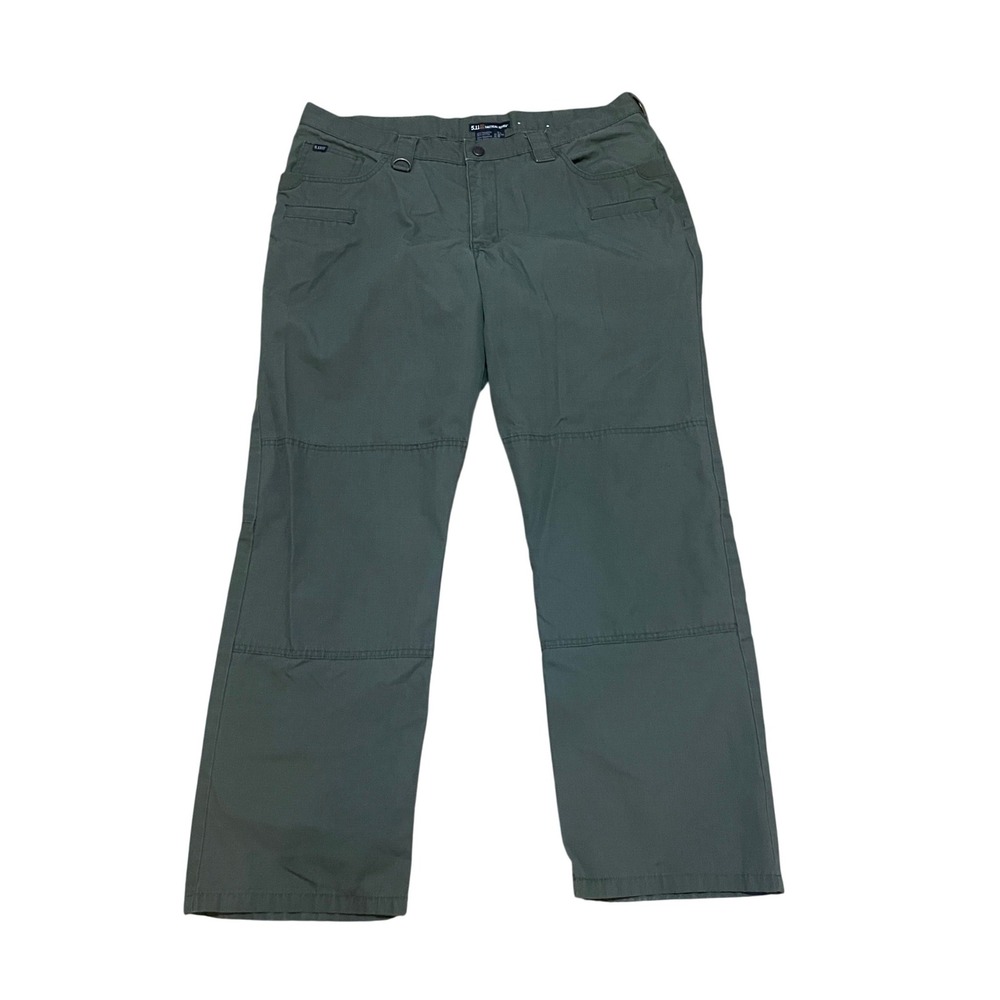 5.11 Tactical Series Men's 36x30 Olive Green Ripstop Cargo Pants Reinforced Knee